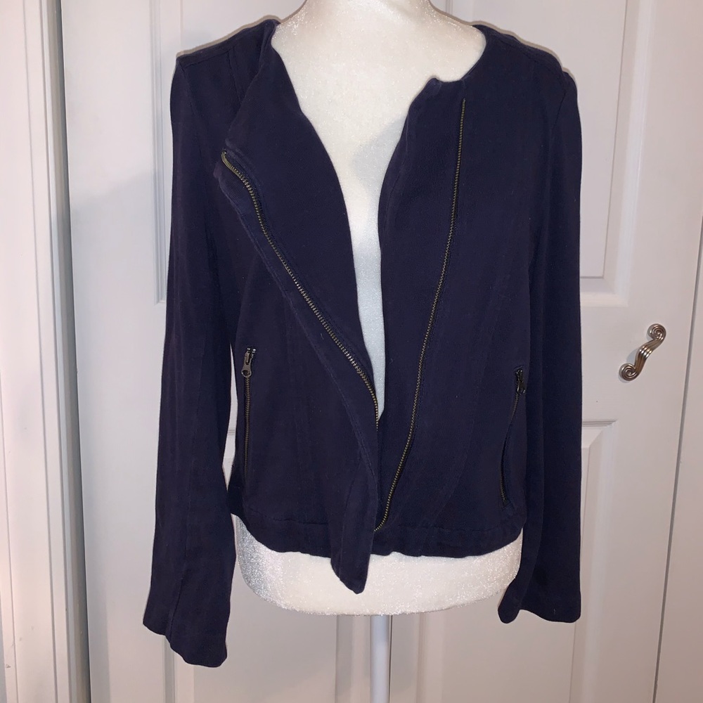 Loft Navy Cotton Jacket